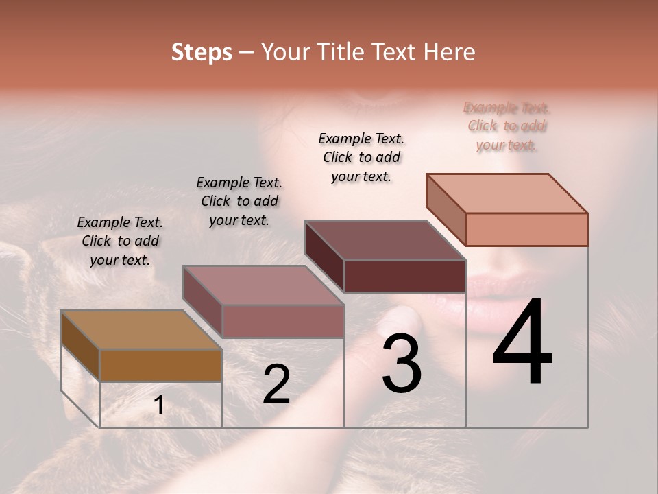 Closeup Longing Cute PowerPoint Template