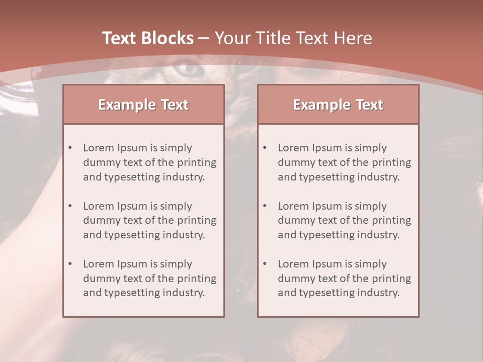 Beautiful Closeup Animal PowerPoint Template