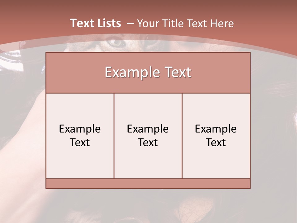 Beautiful Closeup Animal PowerPoint Template