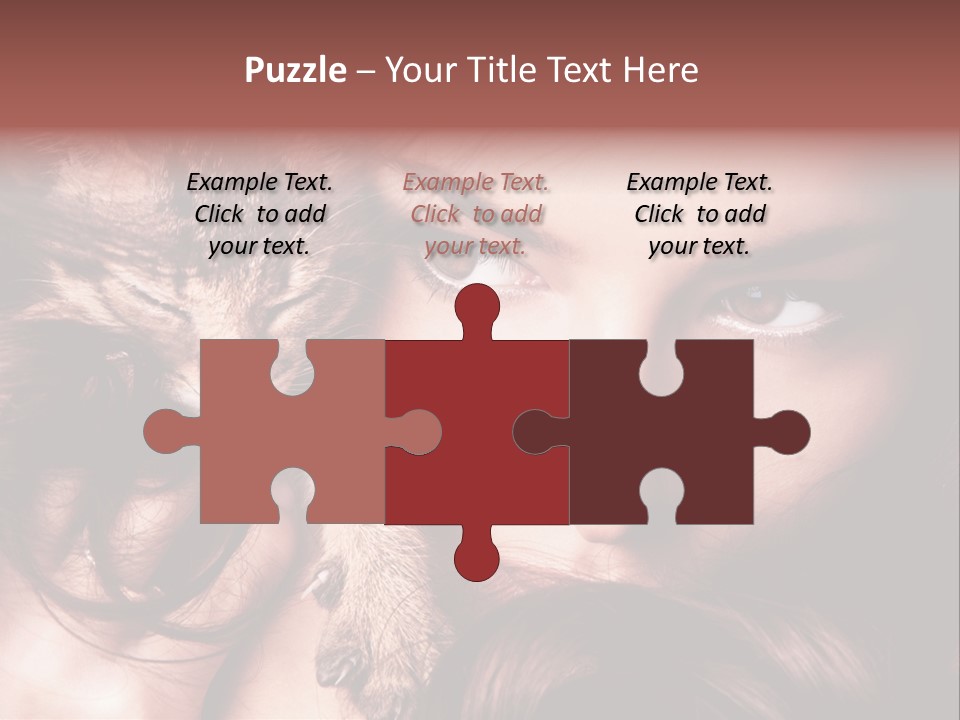 Holding Smile Friendship PowerPoint Template