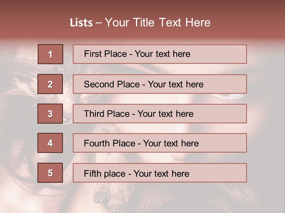 Holding Smile Friendship PowerPoint Template