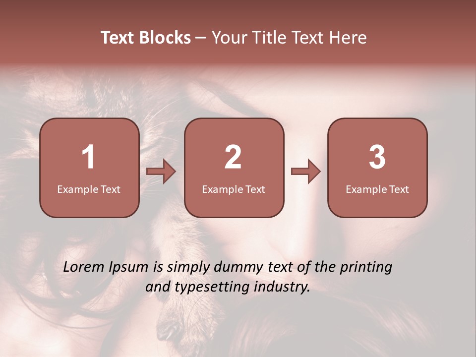 Holding Smile Friendship PowerPoint Template