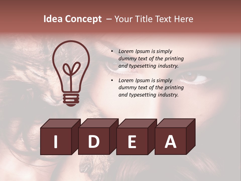 Holding Smile Friendship PowerPoint Template