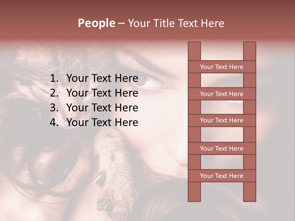 Holding Smile Friendship PowerPoint Template