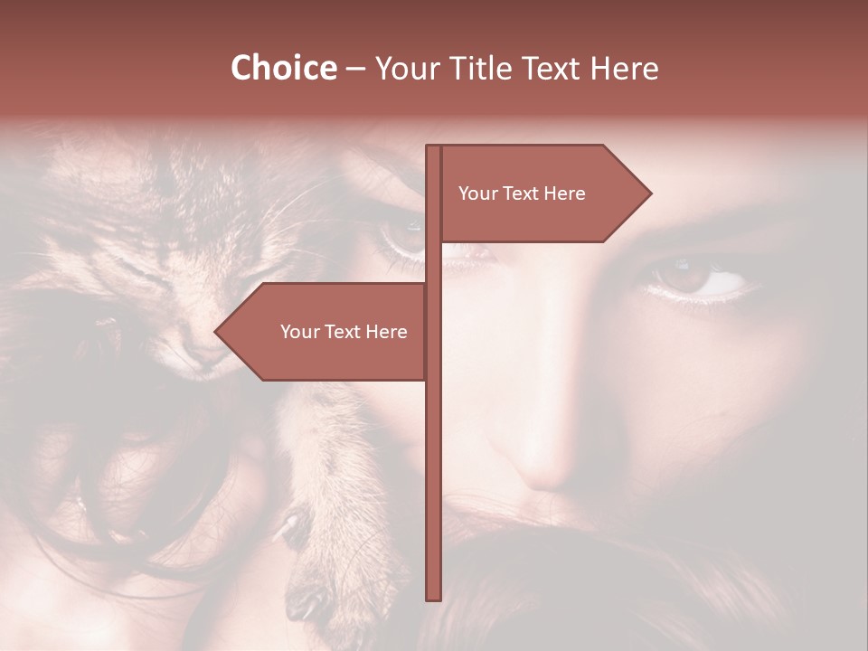 Holding Smile Friendship PowerPoint Template