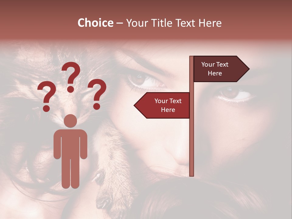 Holding Smile Friendship PowerPoint Template