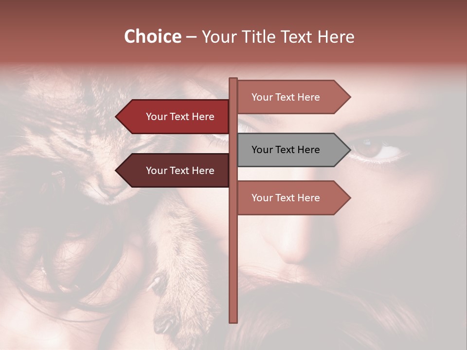 Holding Smile Friendship PowerPoint Template