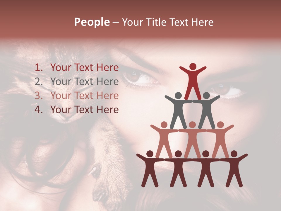 Holding Smile Friendship PowerPoint Template