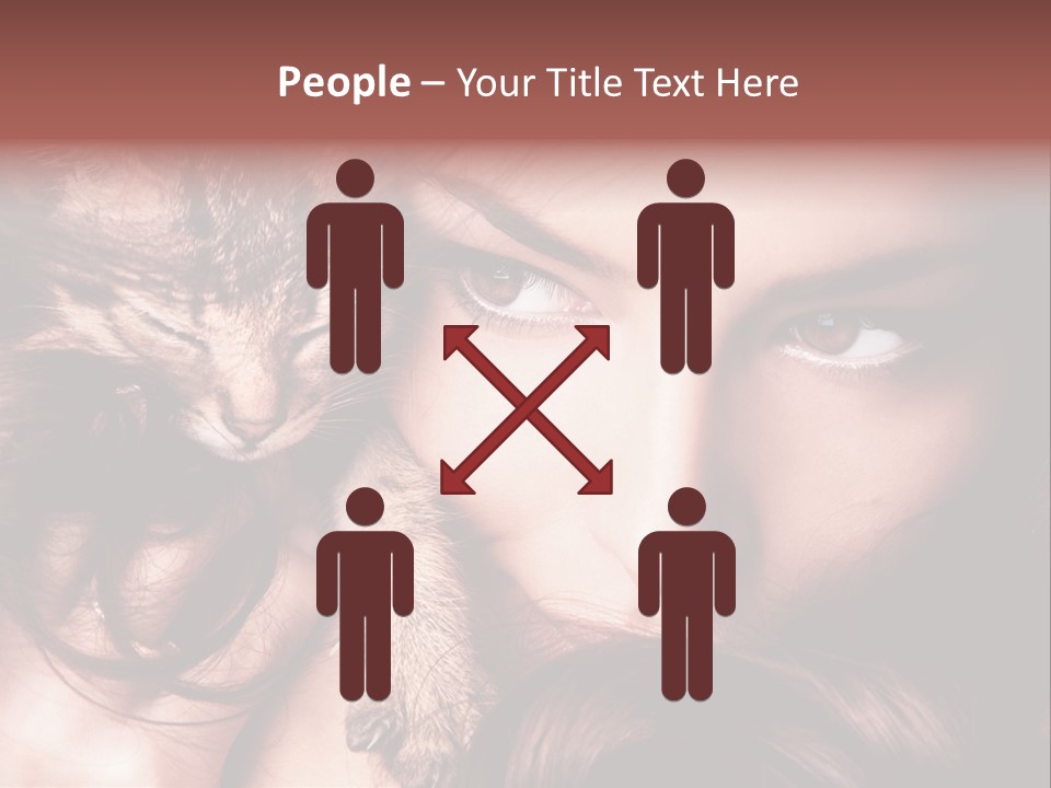 Holding Smile Friendship PowerPoint Template