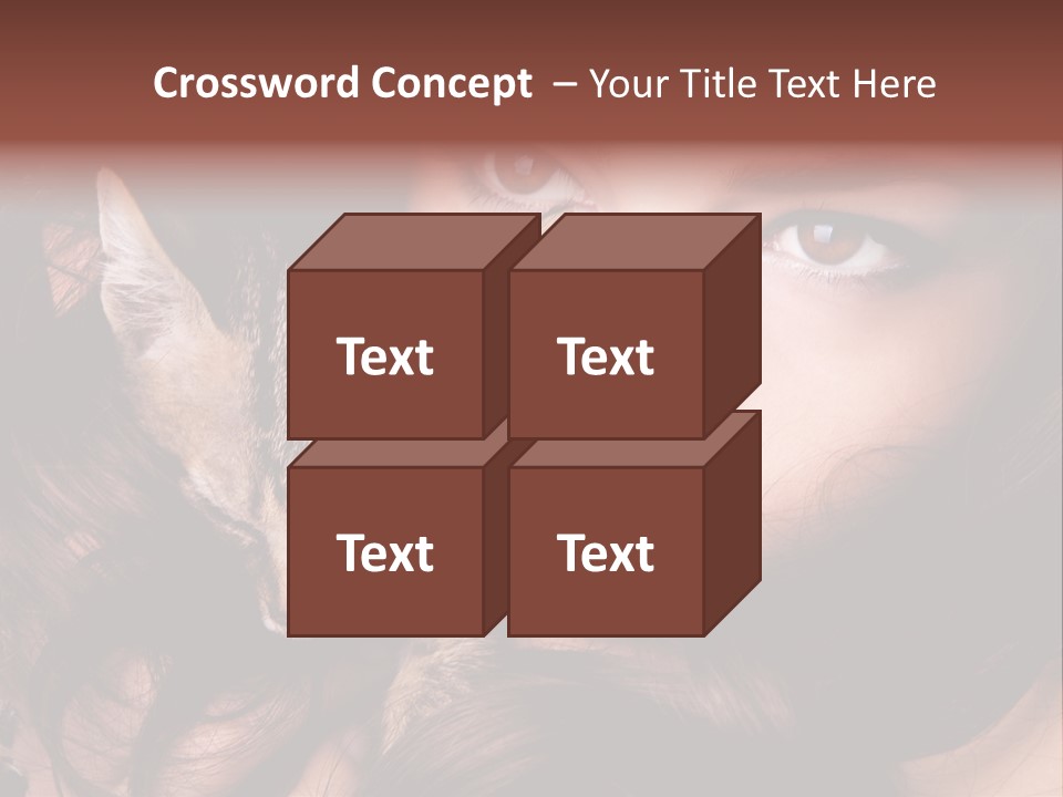 Animal Beautiful Kitten PowerPoint Template