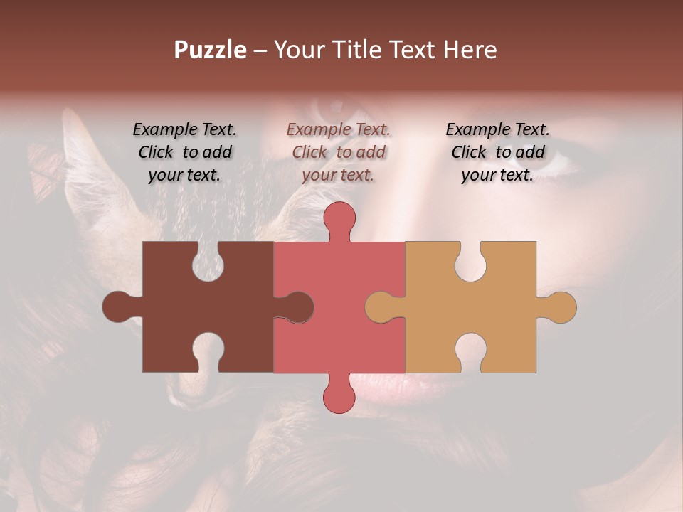 Animal Beautiful Kitten PowerPoint Template