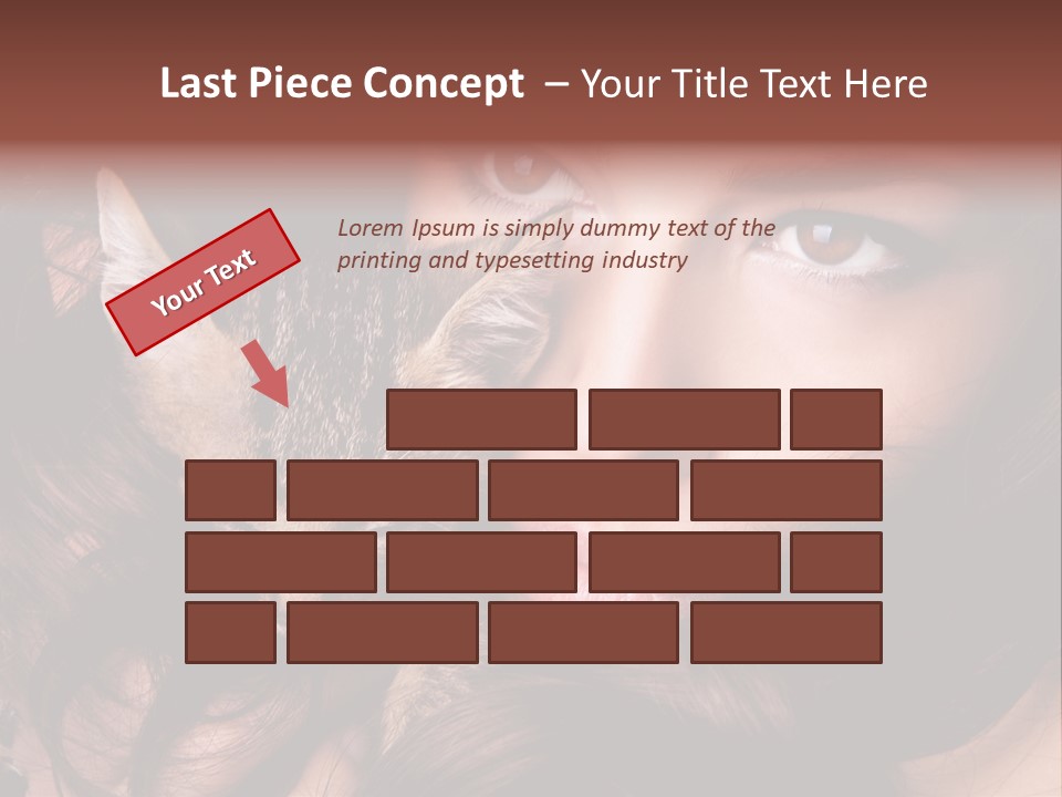 Animal Beautiful Kitten PowerPoint Template