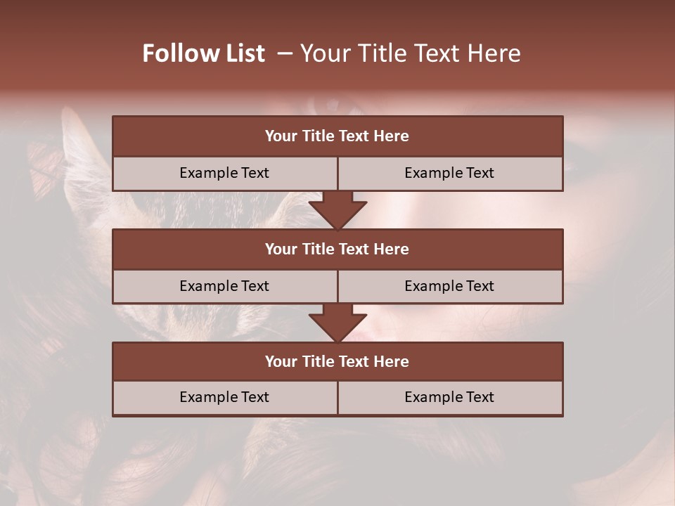 Animal Beautiful Kitten PowerPoint Template