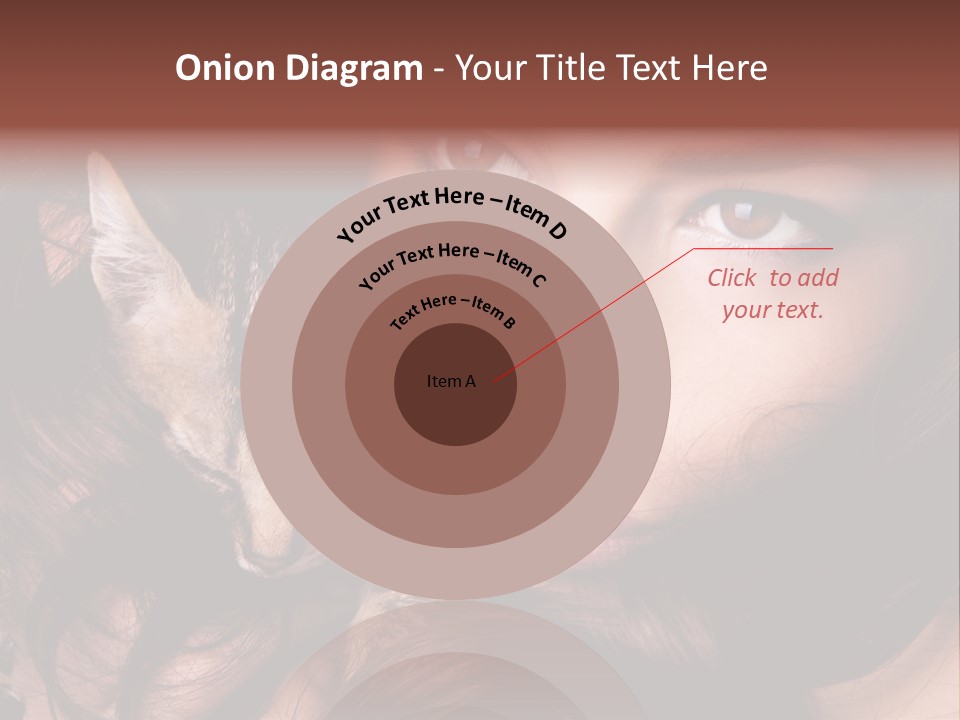 Animal Beautiful Kitten PowerPoint Template