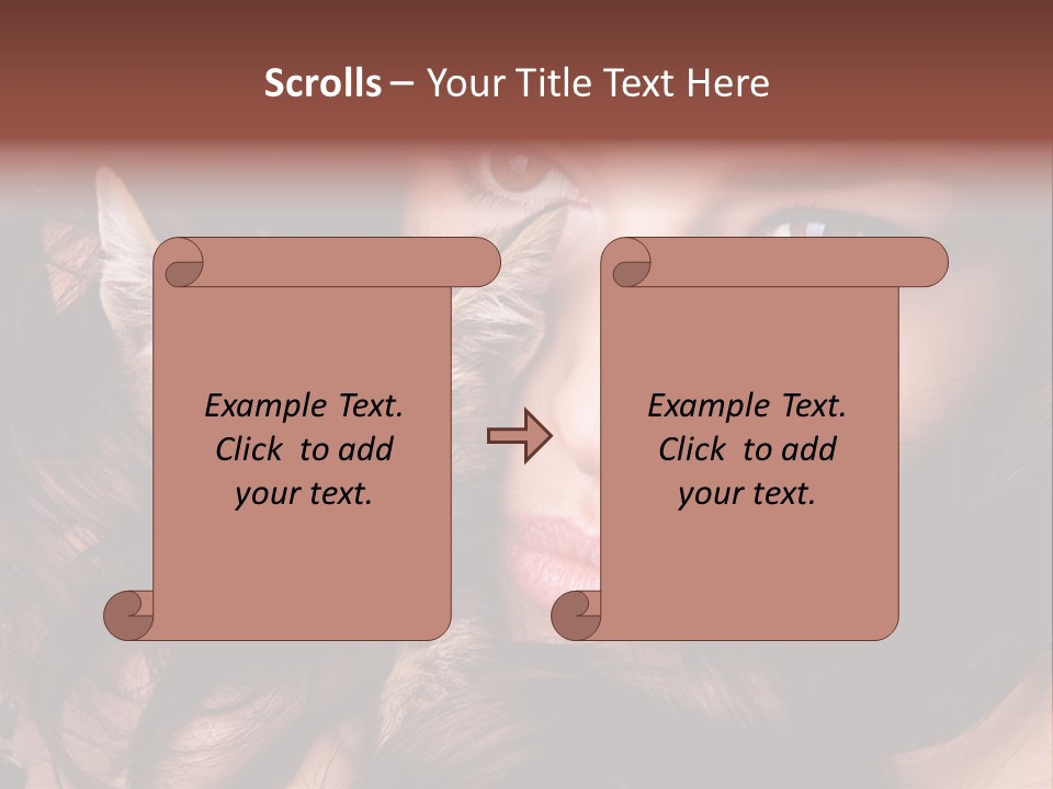 Animal Beautiful Kitten PowerPoint Template