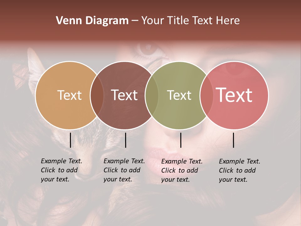 Animal Beautiful Kitten PowerPoint Template