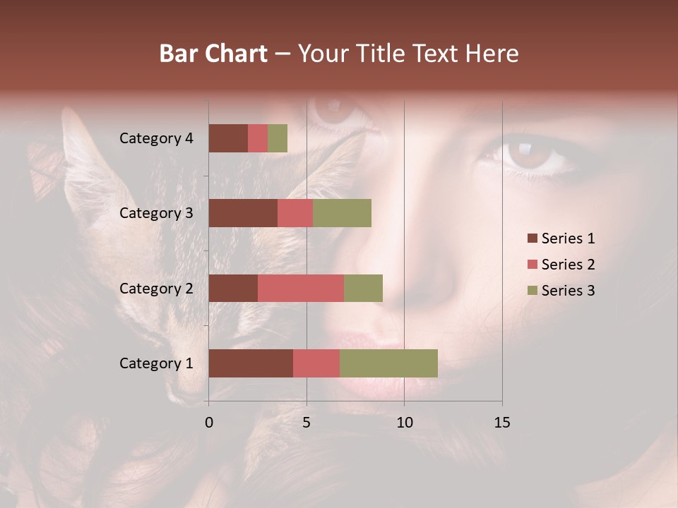 Animal Beautiful Kitten PowerPoint Template