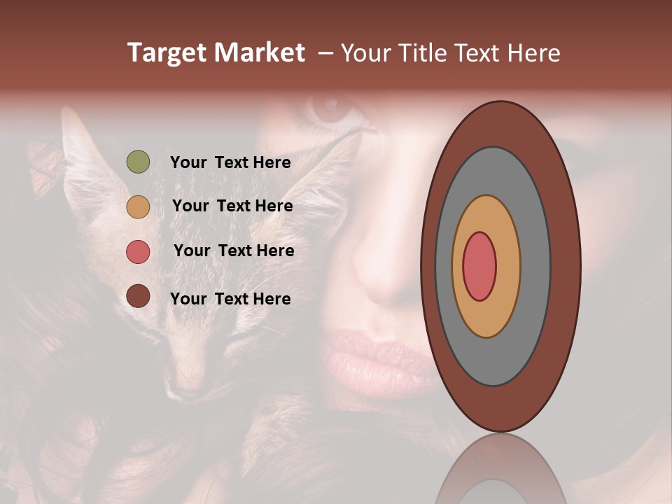 Animal Beautiful Kitten PowerPoint Template