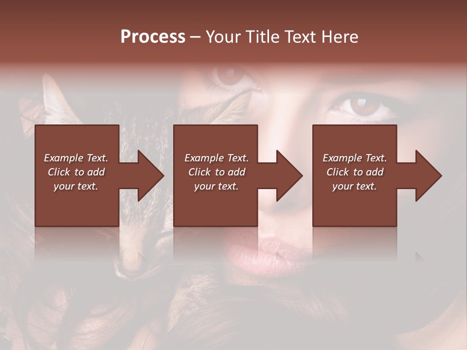 Animal Beautiful Kitten PowerPoint Template