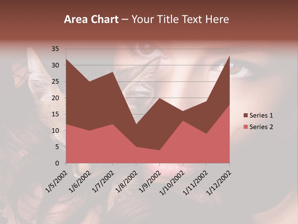 Animal Beautiful Kitten PowerPoint Template