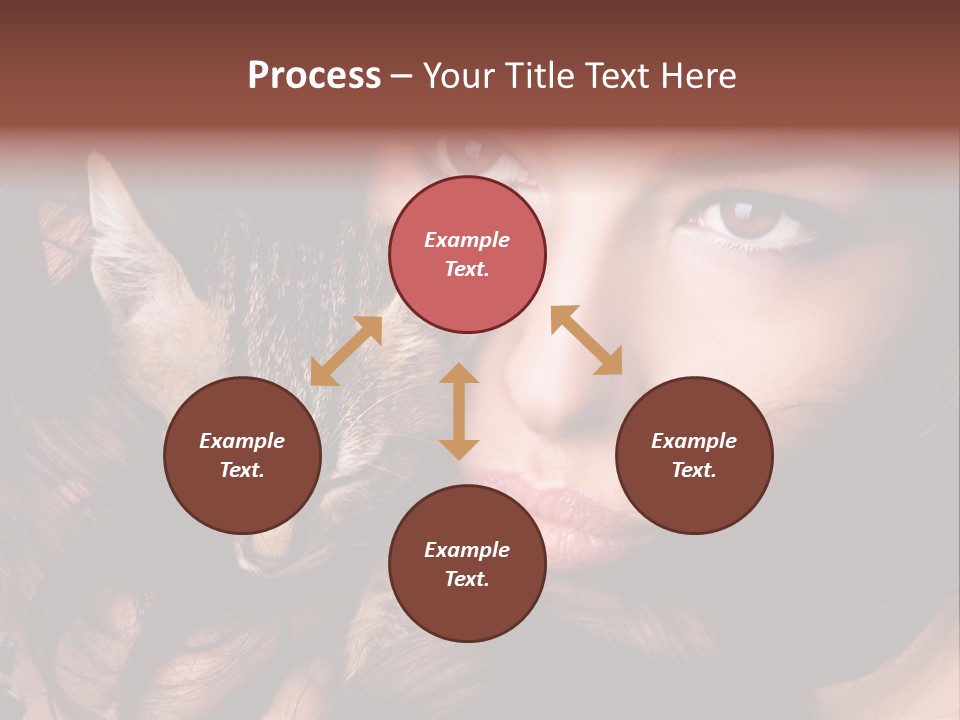 Animal Beautiful Kitten PowerPoint Template