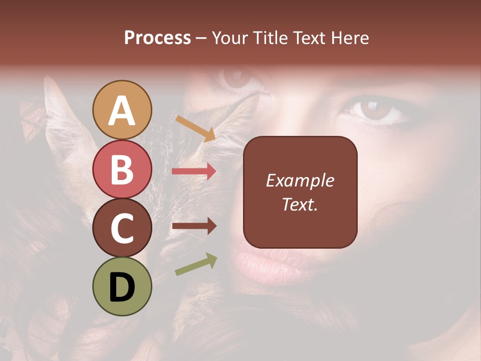 Animal Beautiful Kitten PowerPoint Template