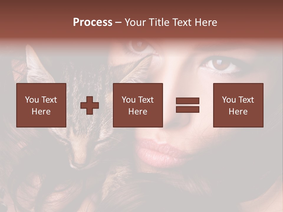 Animal Beautiful Kitten PowerPoint Template