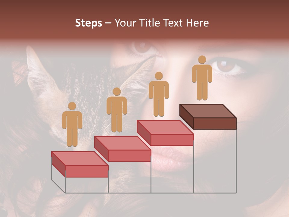 Animal Beautiful Kitten PowerPoint Template