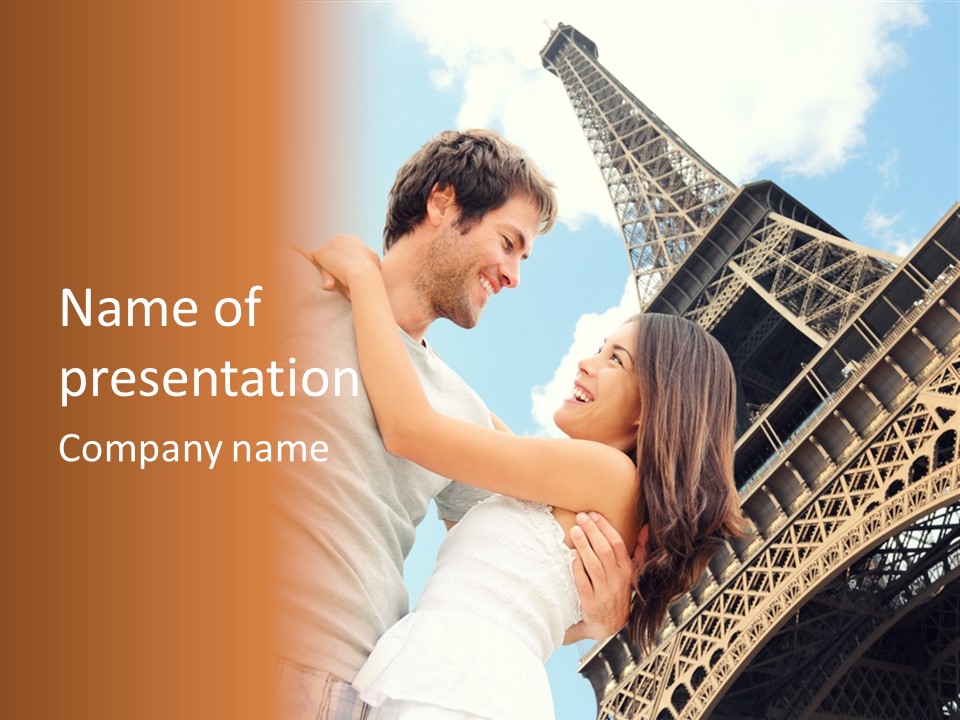 Traveler Person Honeymoon PowerPoint Template