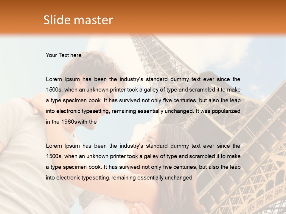 Traveler Person Honeymoon PowerPoint Template