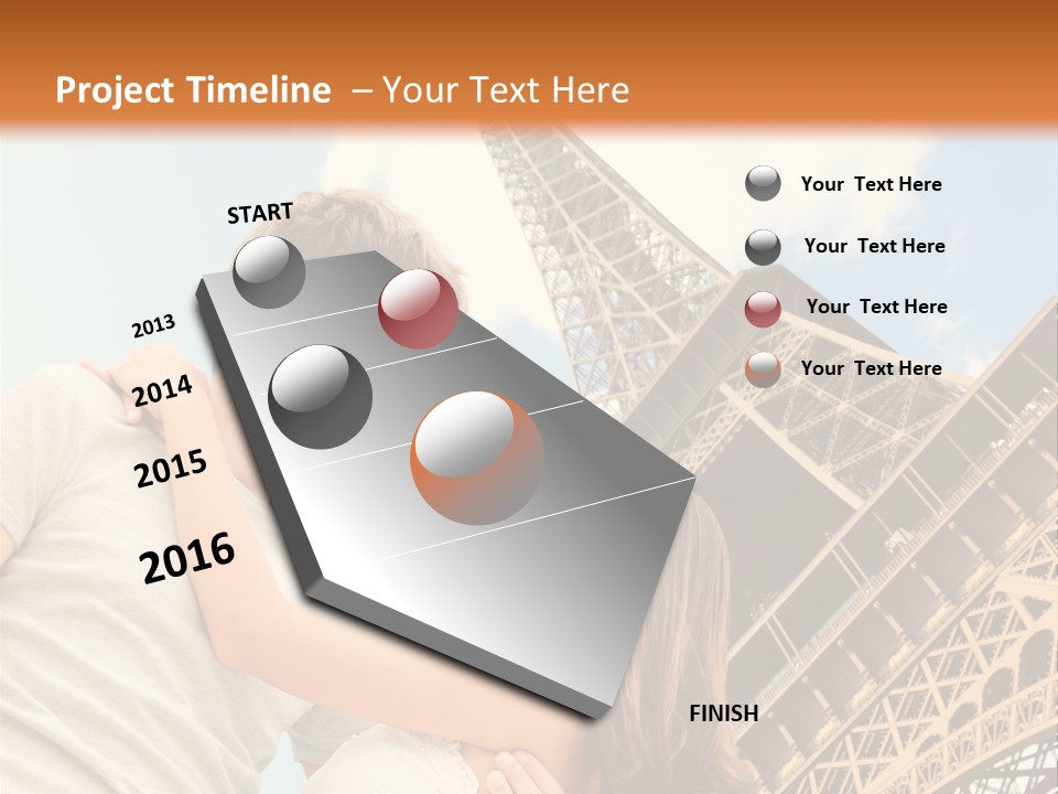 Traveler Person Honeymoon PowerPoint Template