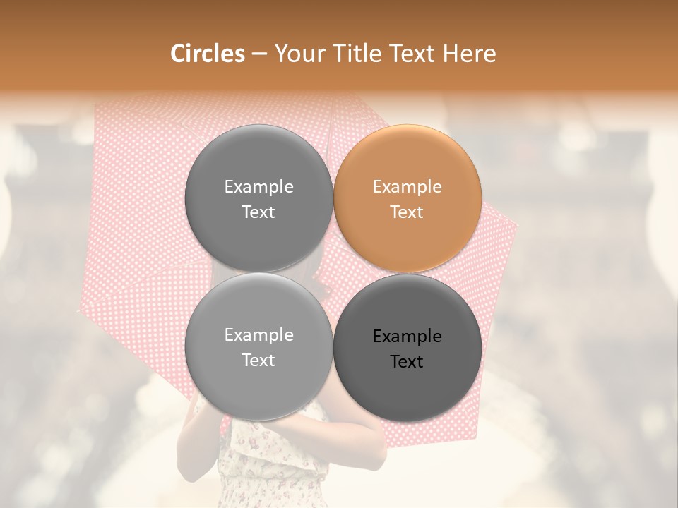 Brunette Girl Paris PowerPoint Template