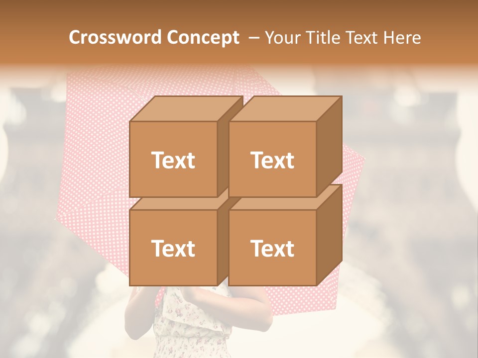 Brunette Girl Paris PowerPoint Template