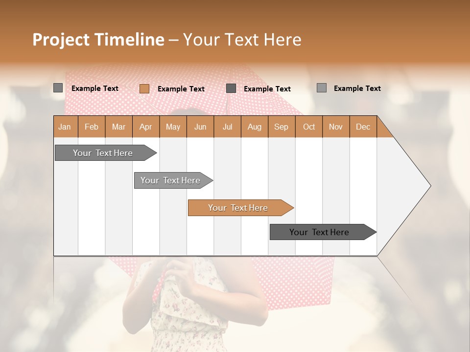 Brunette Girl Paris PowerPoint Template