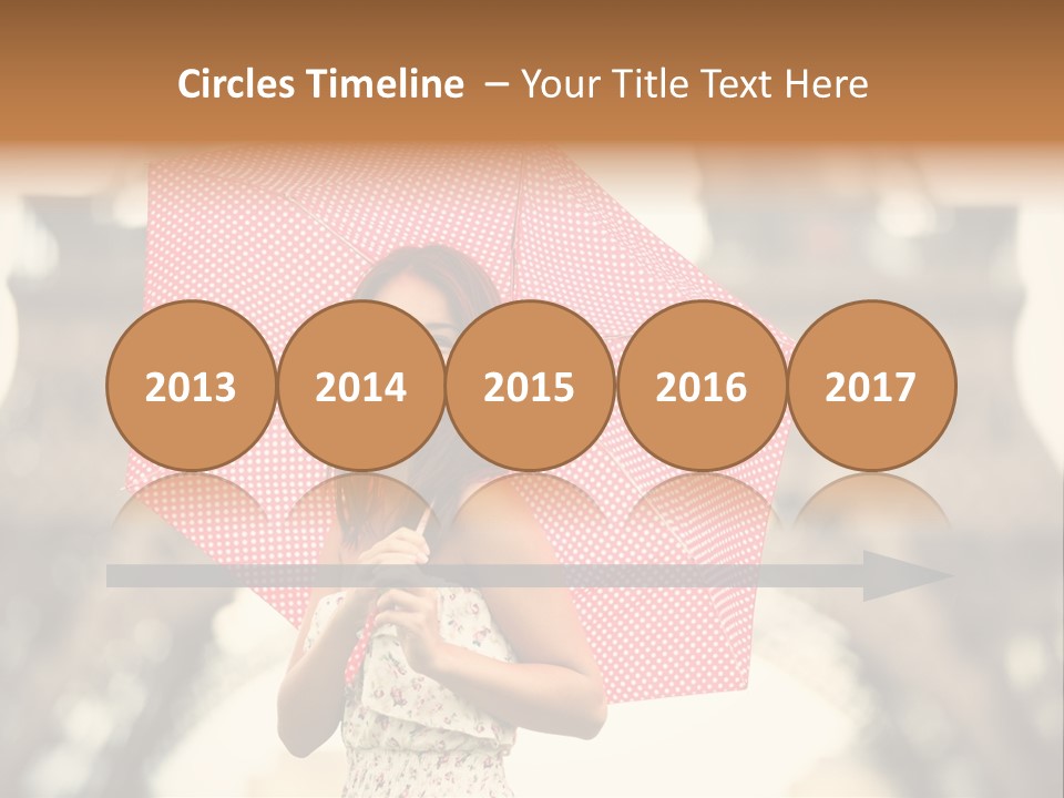 Brunette Girl Paris PowerPoint Template