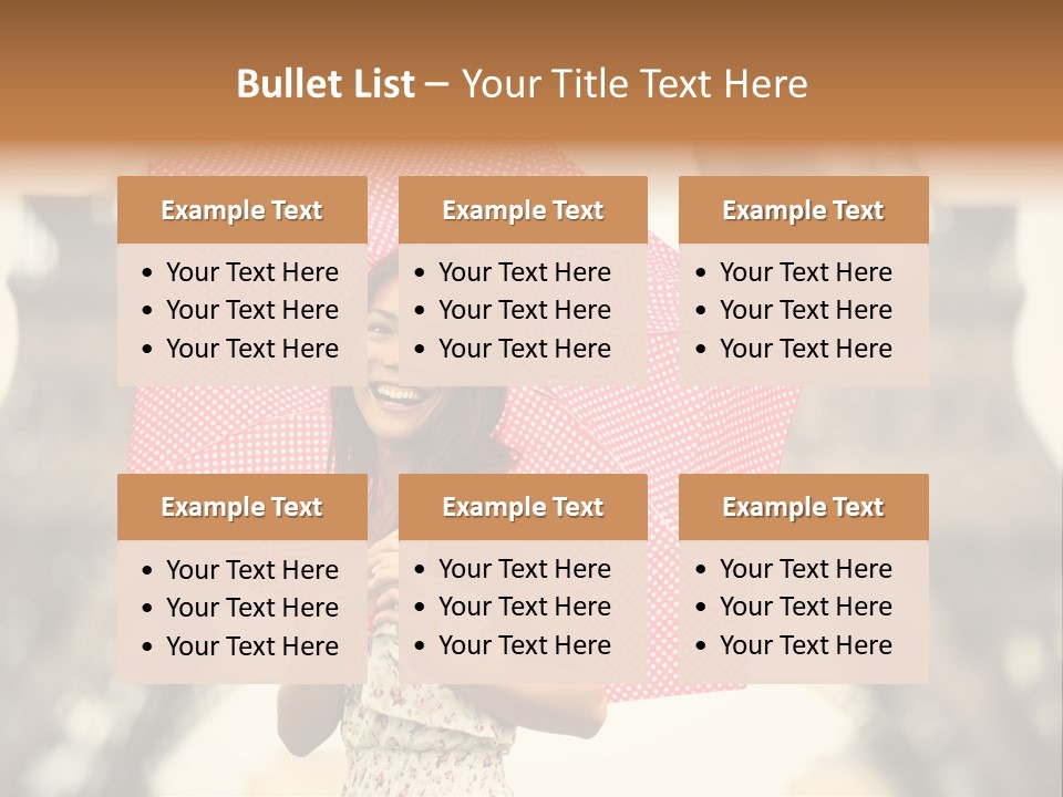 Brunette Girl Paris PowerPoint Template