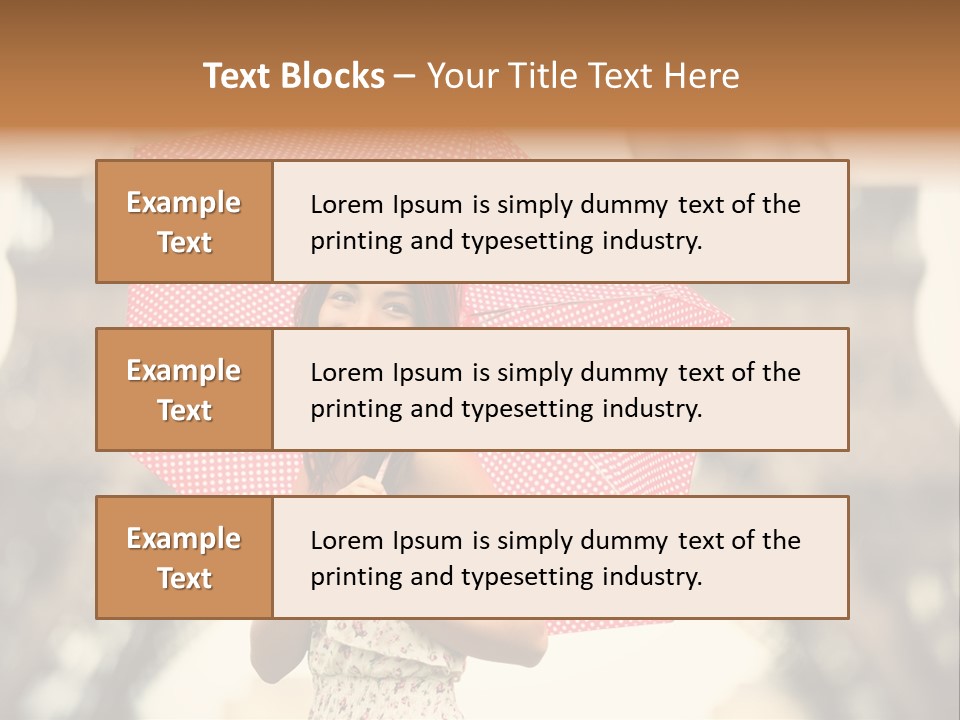 Brunette Girl Paris PowerPoint Template