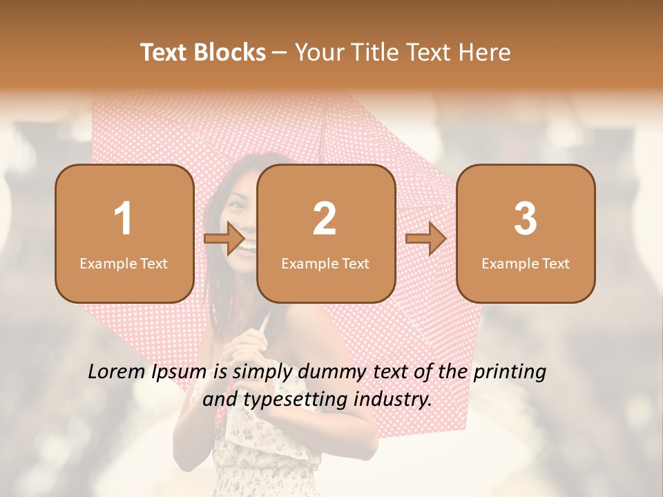 Brunette Girl Paris PowerPoint Template