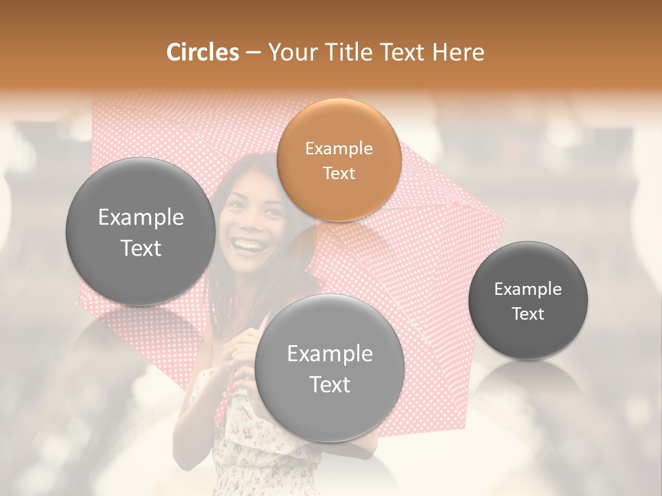 Brunette Girl Paris PowerPoint Template