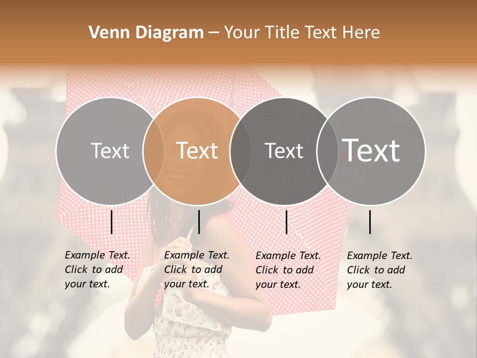 Brunette Girl Paris PowerPoint Template