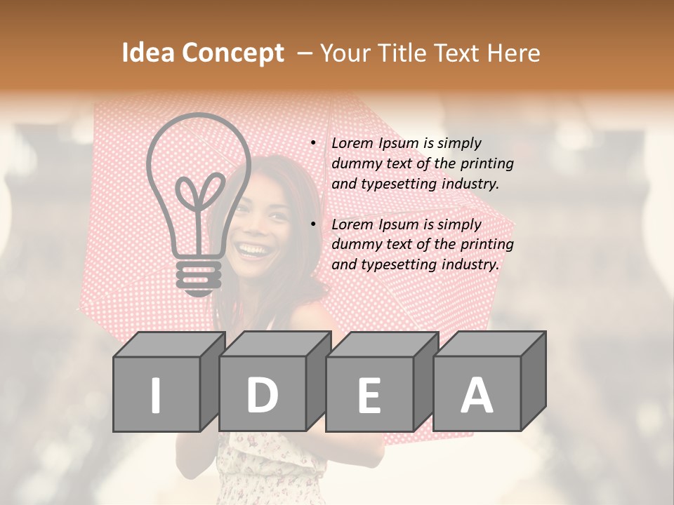 Brunette Girl Paris PowerPoint Template