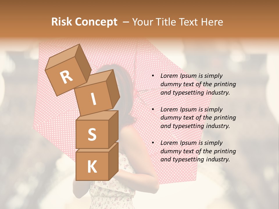 Brunette Girl Paris PowerPoint Template