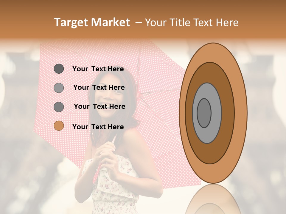 Brunette Girl Paris PowerPoint Template