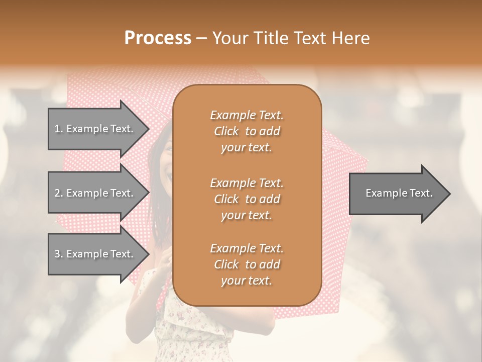 Brunette Girl Paris PowerPoint Template