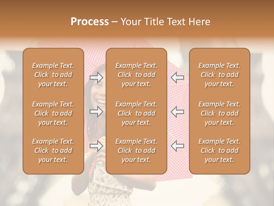 Brunette Girl Paris PowerPoint Template