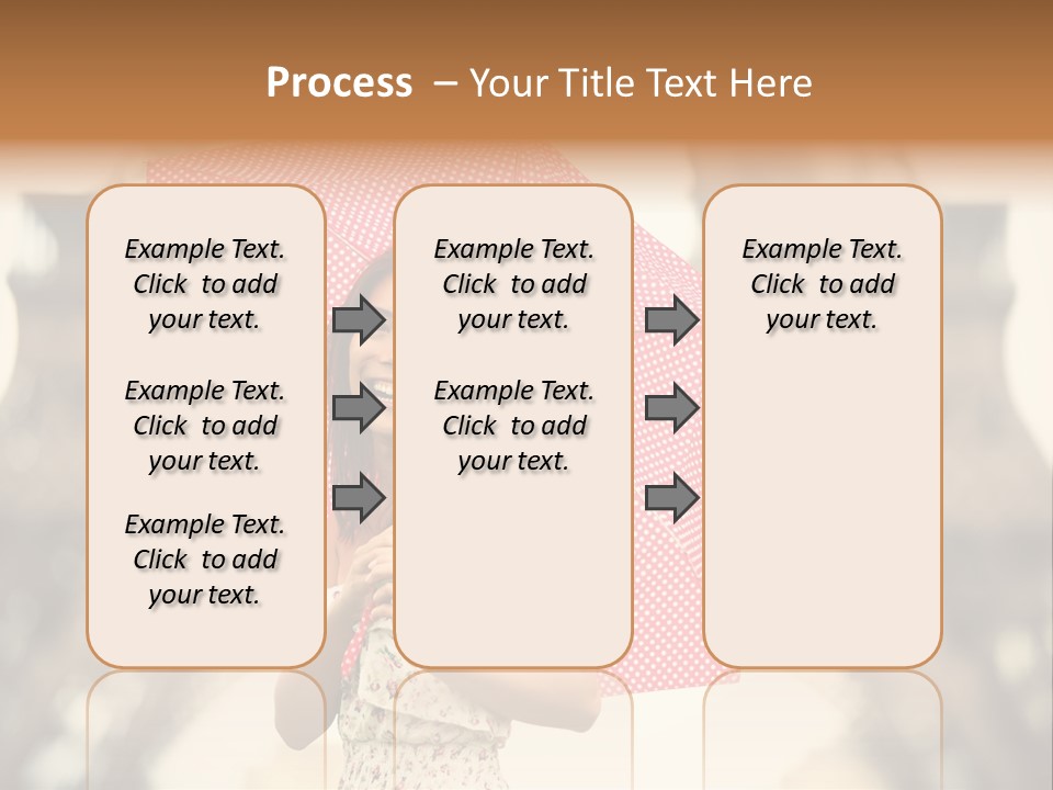 Brunette Girl Paris PowerPoint Template