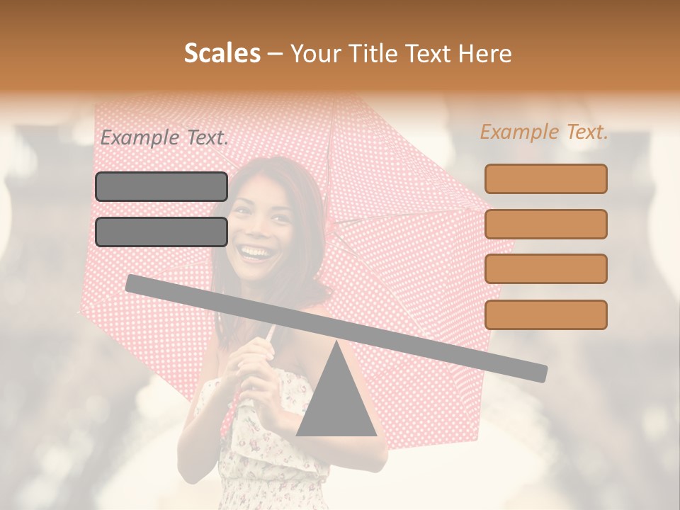 Brunette Girl Paris PowerPoint Template