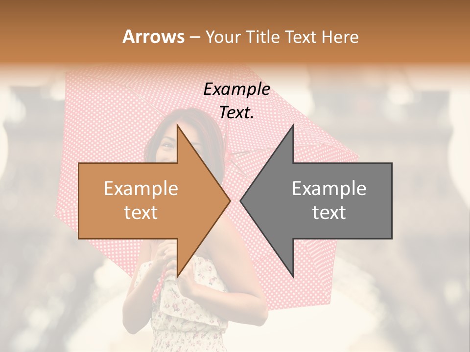 Brunette Girl Paris PowerPoint Template