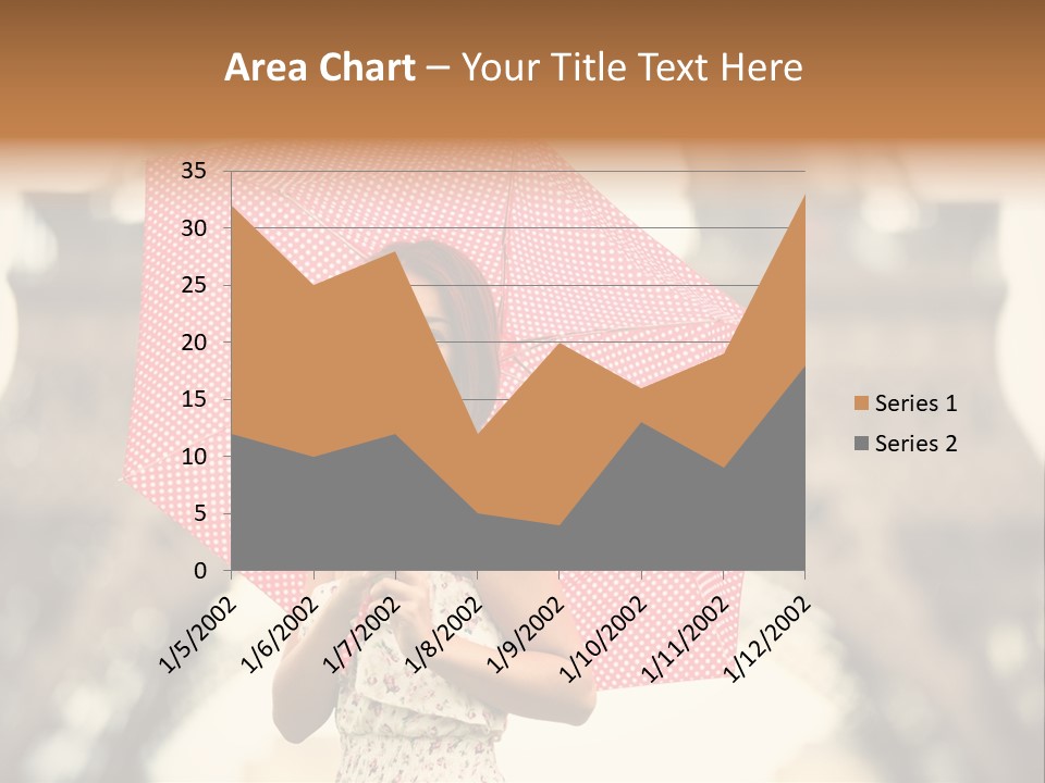 Brunette Girl Paris PowerPoint Template