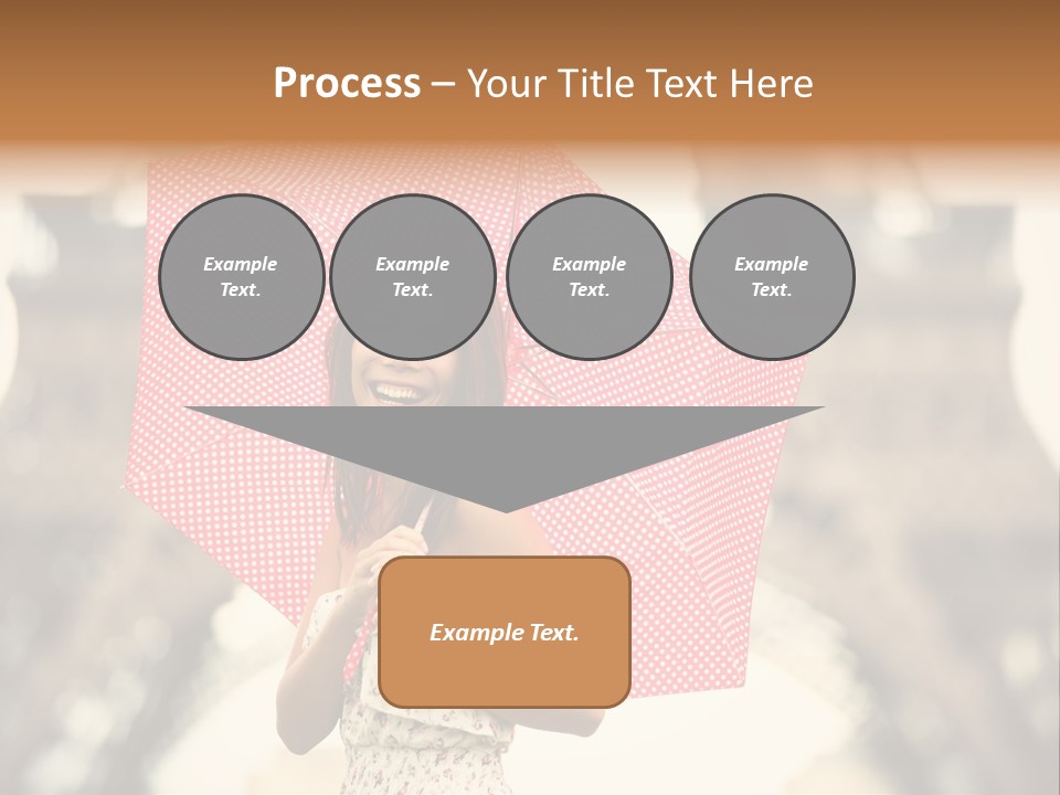 Brunette Girl Paris PowerPoint Template